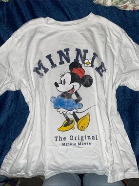 Disney Minnie Mouse Graphic Tee with Blue Skirt